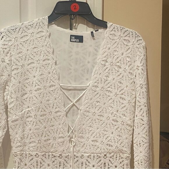 The Kooples White Long Sleeve Dress - Picture 14 of 15